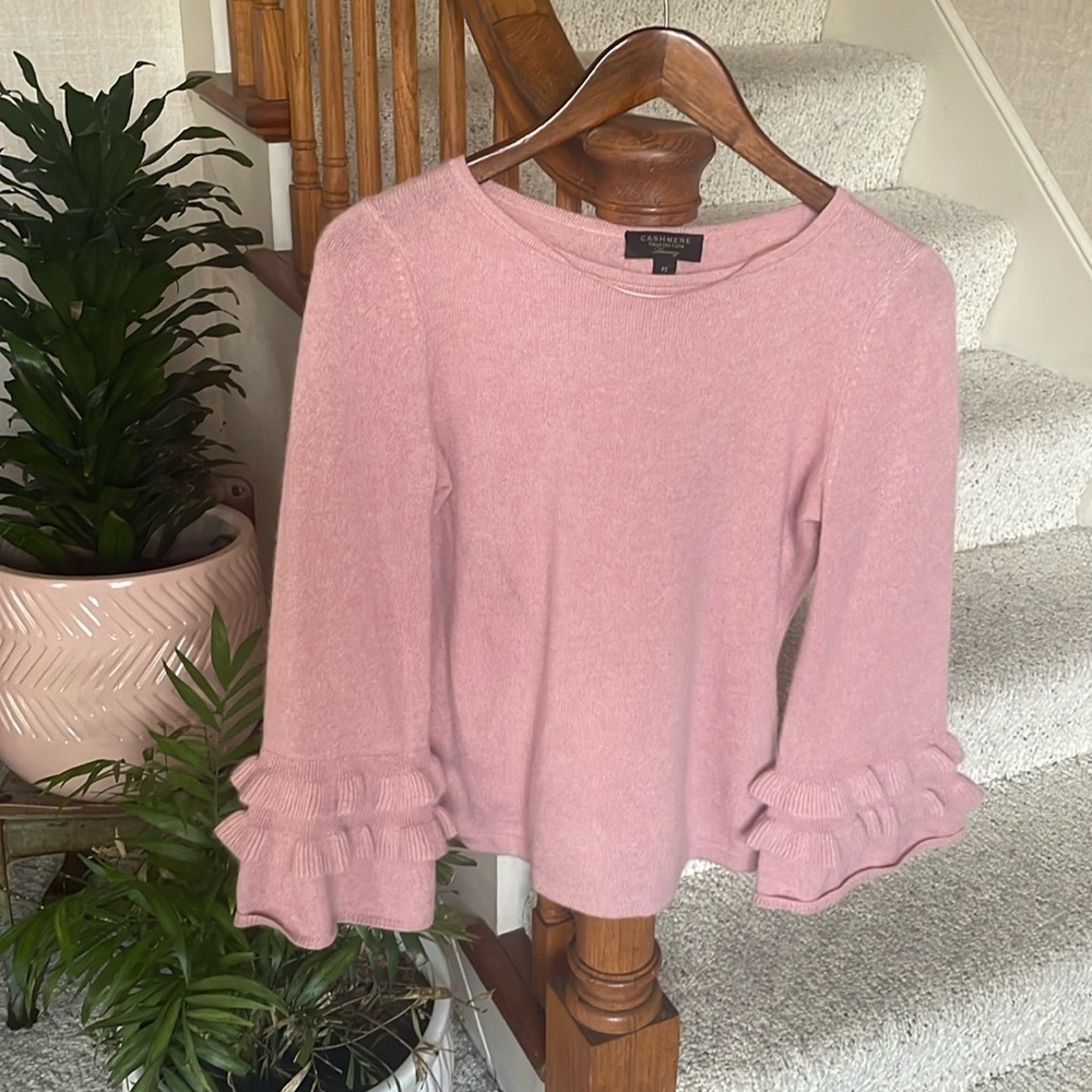 Charter Club Cashmere Luxury Bell Sleeve Sweater
